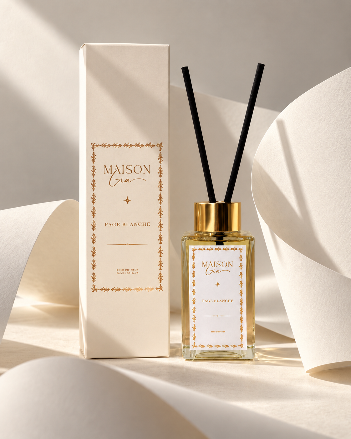 Maison Gia – Page Blanche Reed Diffuser - 80ml